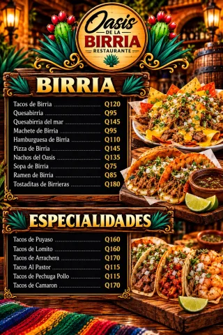 Birria y especialidades